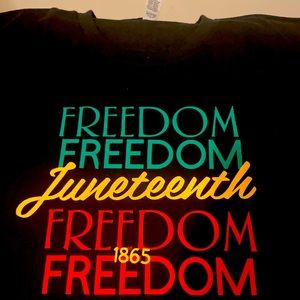 Celebrate JUNETEENTH!! All size shirts!! Going fast!!